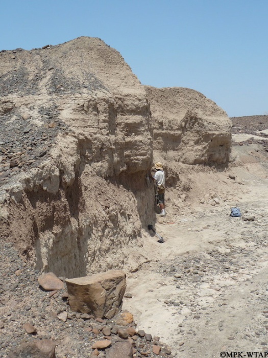 2011_Geologist Chris Lepre taking samples