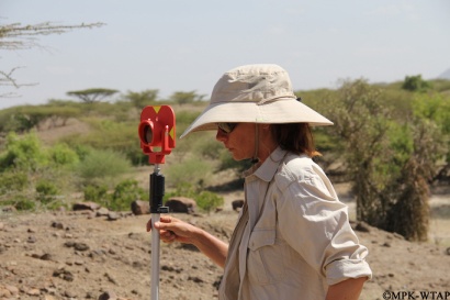 2016_Sonia plotting with the total station