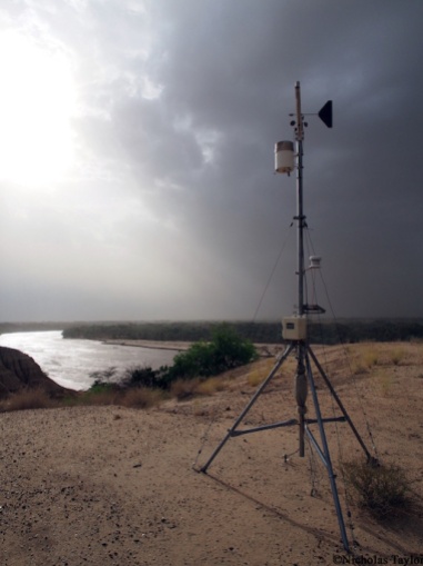 2016_The weather station at TBI turkwell as a storm rolls in